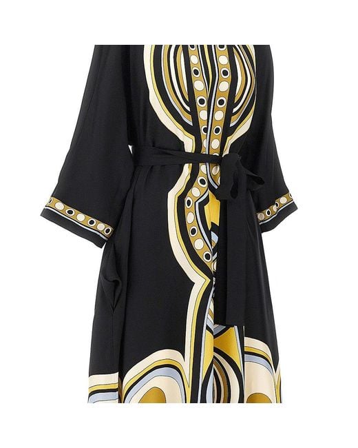 LaDoubleJ Multicolor Printed Silk 'Muumuu' Long Dress