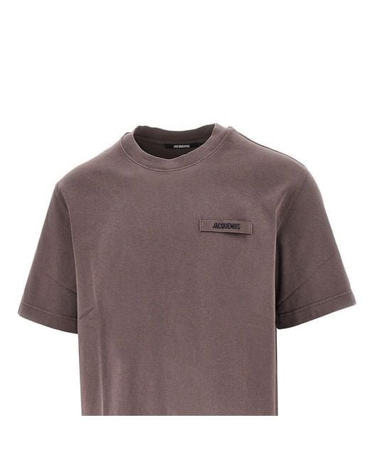 Jacquemus Brown 'Gros Grain' T-Shirt for men