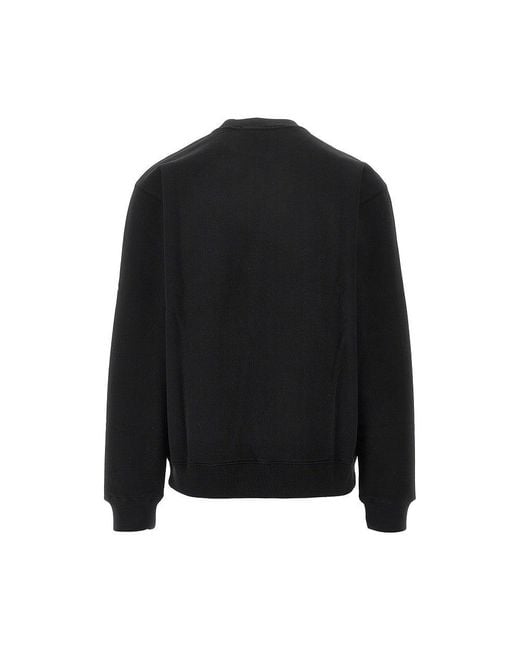 Jacquemus Black 'Gros Grain' Crewneck Sweatshirt for men