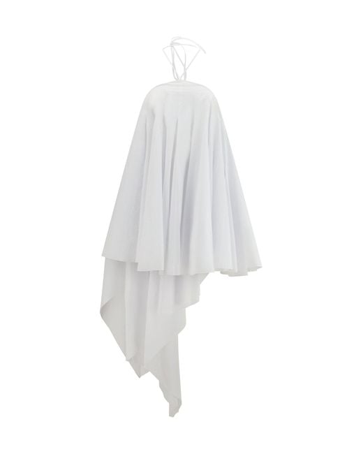Women's White Triangle Mini Dress