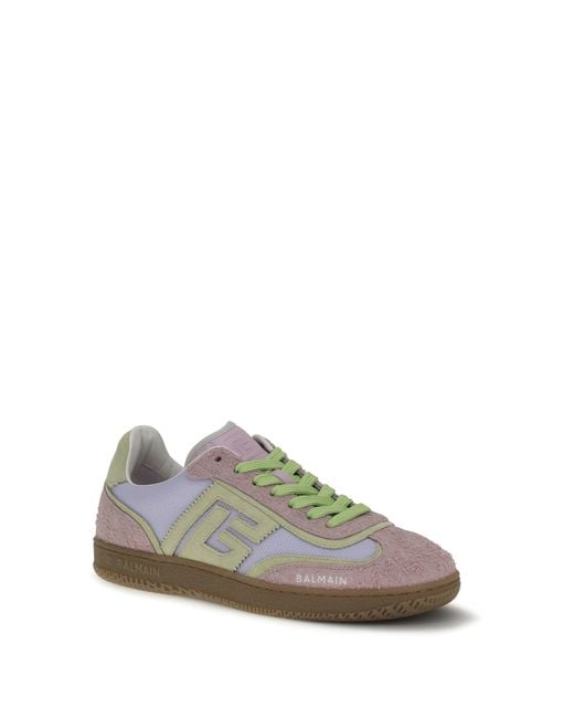 Balmain White Swan Sneakers