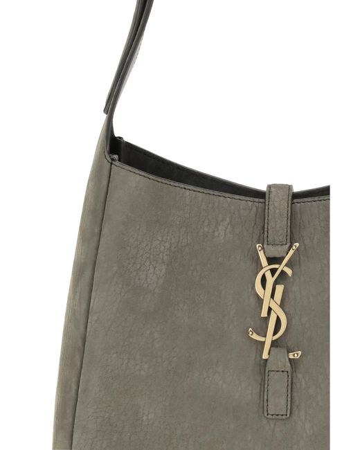 Saint Laurent Gray 5 À 7 Supple Shoulder Bag