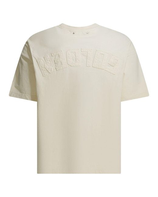 Golden Goose Deluxe Brand White Jersey T-shirt With Reverse Logo for men