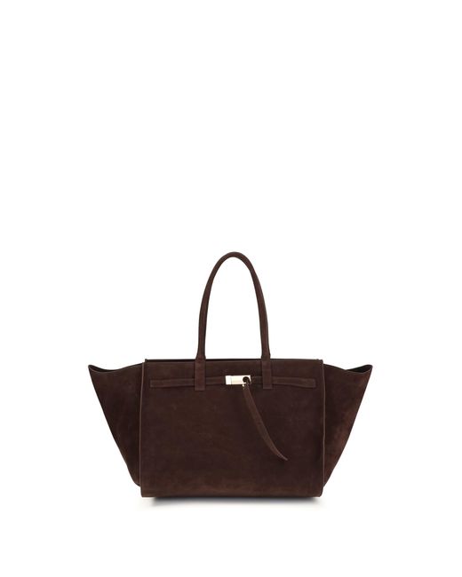 Benedetta Bruzziches Brown Mame Weekend Shoulder Bag Nabuk/Mulled Wine