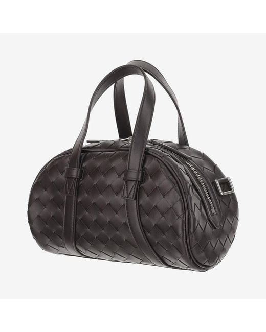 Bottega Veneta Black "Intrecciato" Handbag for men