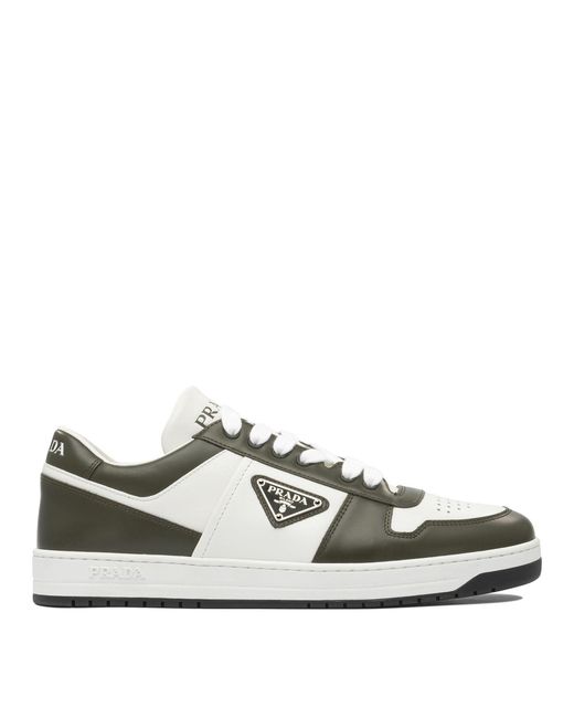 Prada White "Downtown" Sneakers for men
