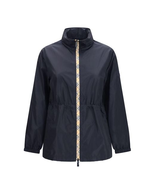 Burberry Blue Short Blackpool Nylon Jacket