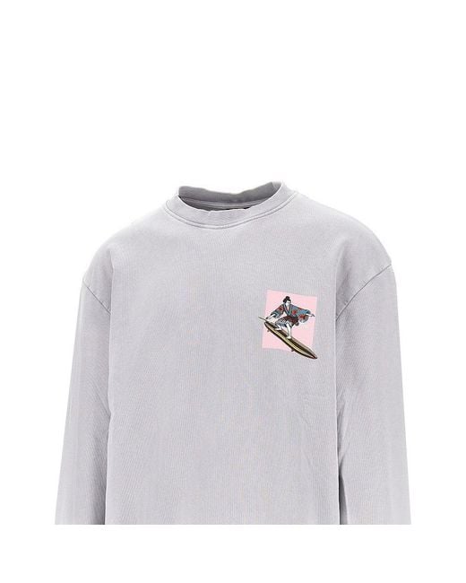 Mauna Kea Gray 'Samurai' Crewneck Sweatshirt for men