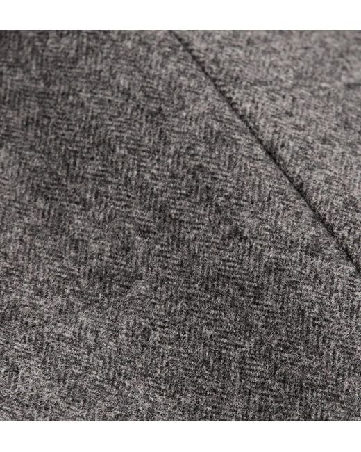 Dior Gray Virgin Wool Mono Breasted Blazer Jacket for men