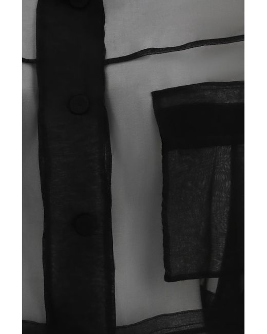 Pinko Black Cropped Jacket Silk