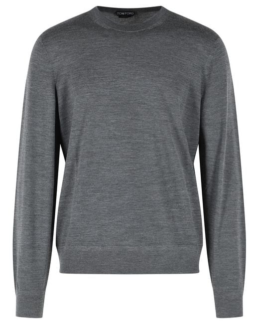 Tom Ford Gray Wool Sweater for men
