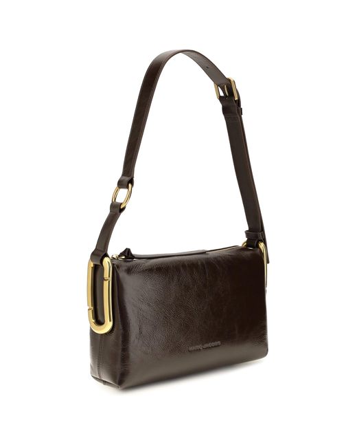 Marc Jacobs Black Medium Scene Leather Shoulder Bag Fondant