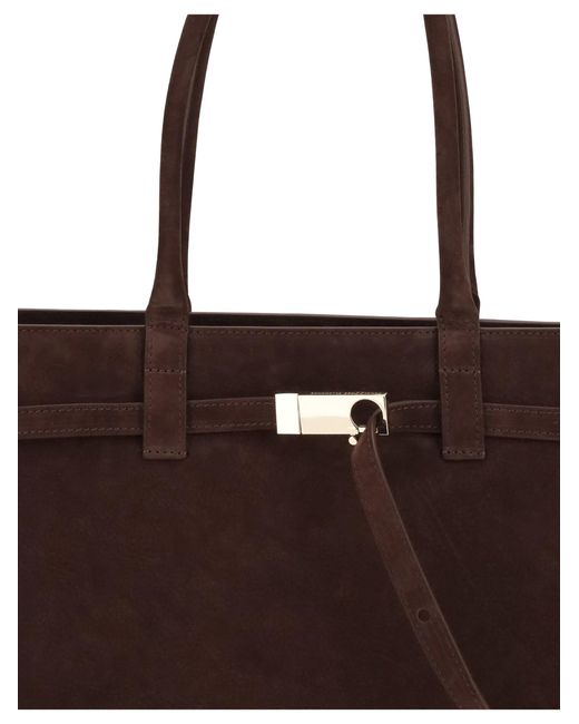 Benedetta Bruzziches Brown Mame Weekend Shoulder Bag Nabuk/Mulled Wine