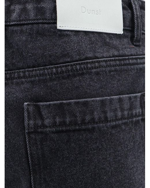DUNST Blue Back Denim Bermuda Shorts for men