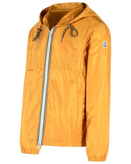 Moncler Orange 'Nidge' Polyamide Hooded Jacket for men