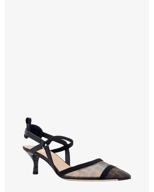 Fendi White Colibrì Lite Pumps