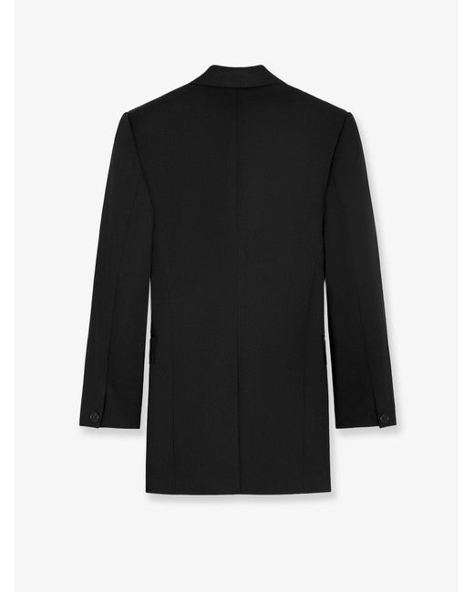 Céline Black Single-Breasted Wool Blazer