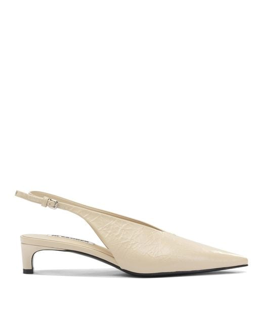 Jil Sander Natural Leather Slingback