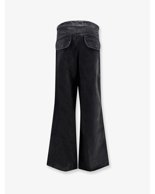 Entire studios Black Barren Cargo Cotton Trousers