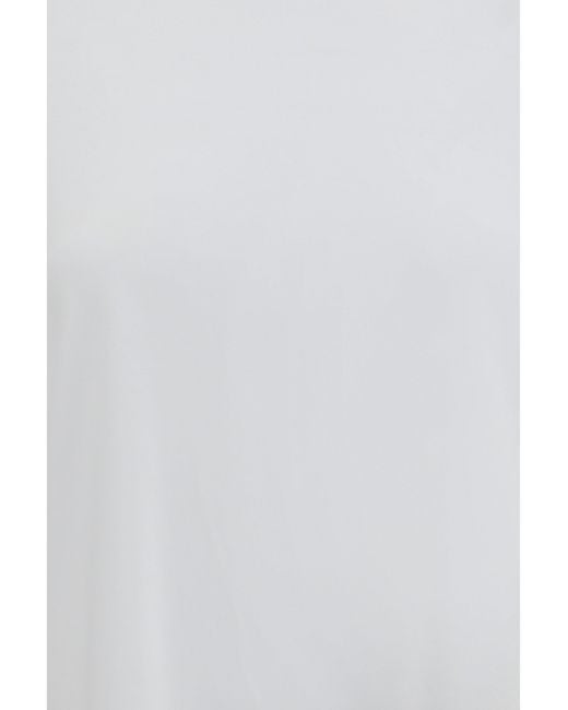 Totême White Crewneck Cotton T-Shirt
