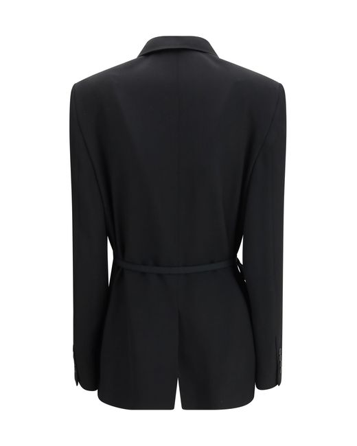 Balenciaga Black Wrap Tailored Jacket
