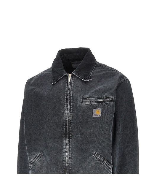 Carhartt Black 'Detroit' Cotton Jacket for men