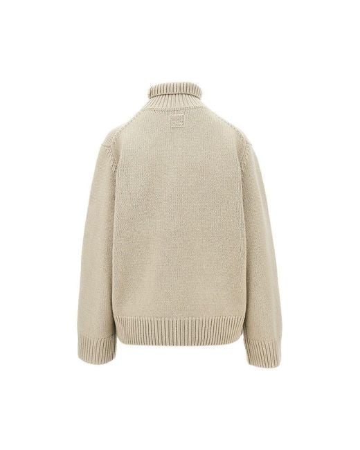 Totême Natural Oversized Turtleneck Sweater