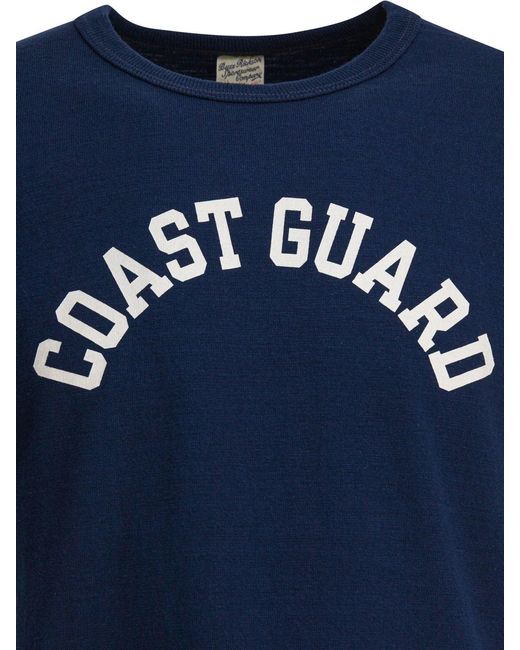 Buzz Rickson's Blue Cotton T-Shirt for men