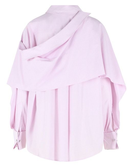 The Attico Pink Cotton Shirt