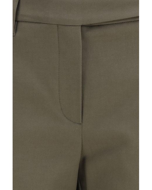 Brunello Cucinelli Green Tailored Cotton Pants