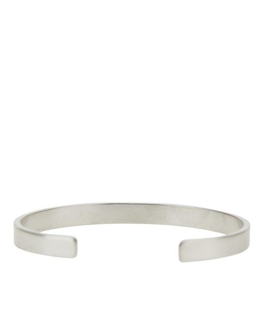Maison Margiela Metallic Engraved Logo Cuff for men
