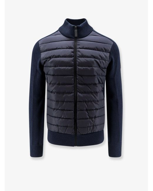 Canada Goose Blue Hybridge Technical Fabric And Nylon Jacket for men