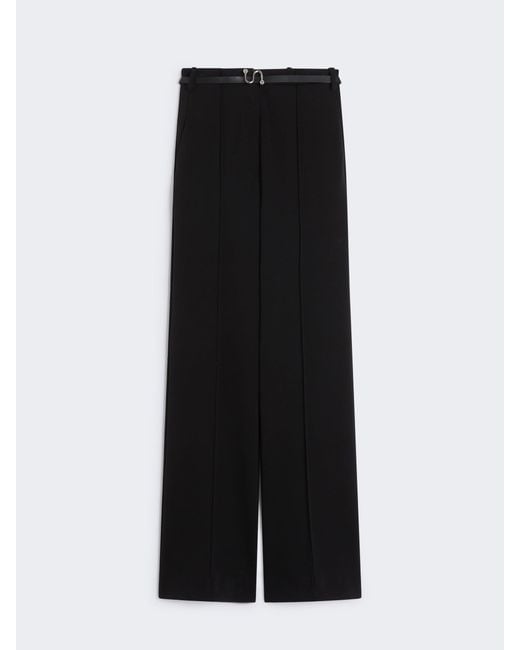 Max Mara Black "Texas" Wide Fit Pants
