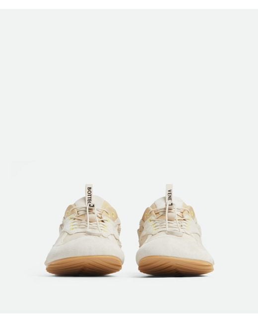 Bottega Veneta White "Orbit Flash" Sneakers