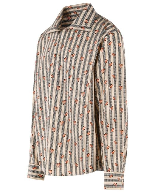 Dries Van Noten Brown 'Cedon' Cotton Shirt for men