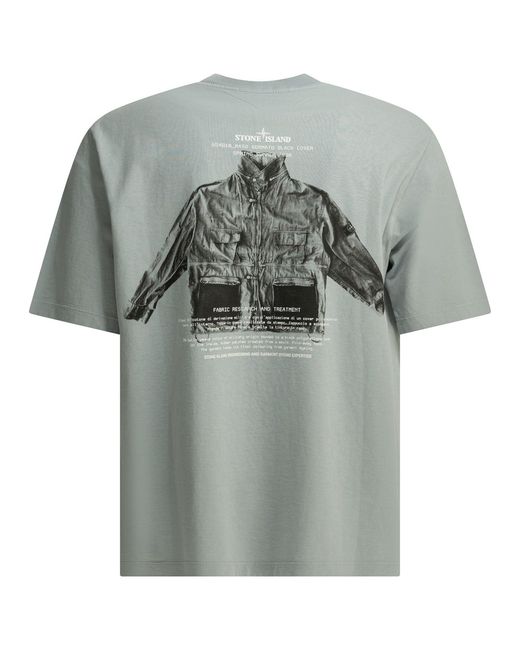 Stone Island Gray Archivio Crew-Neck T-Shirt Light for men