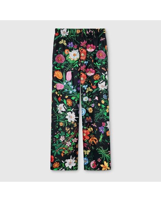 Gucci Green Silk Pants