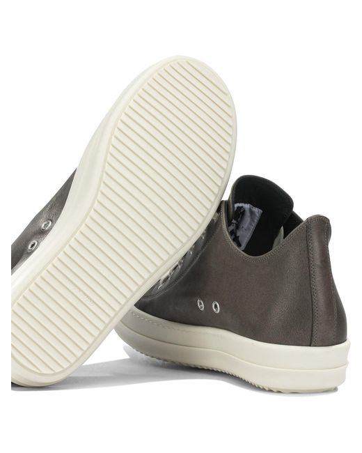 Rick Owens Gray Low Sneaks Sneakers for men