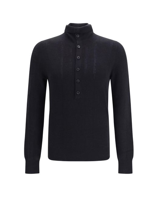 Dries Van Noten Blue Mettur Sweater for men