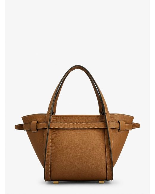 Tod's Brown T Signature Leather Tote Bag