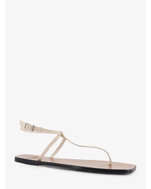 Atp Atelier Natural Alassio Leather Sandals