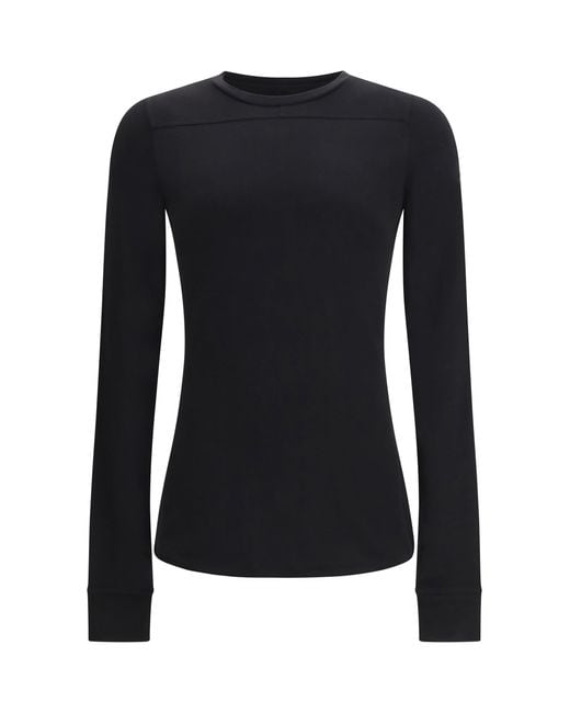 Moncler Black Rick Owens Girder Long-Sleeved T-Shirt + Rick Owens for men