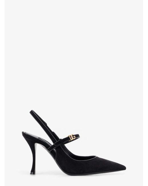 Dolce & Gabbana White Leather And Suede Pumps