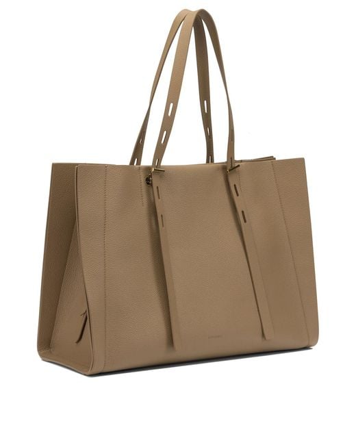 MINOBOSSI Natural Leather Shoulder Bag
