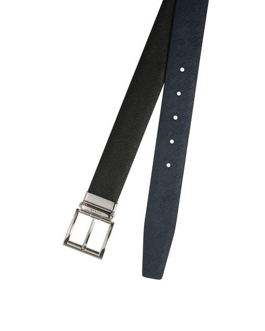 Prada Black Reversible Belt