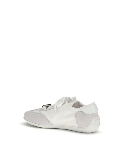Roger Vivier White Viv Low Sneakers