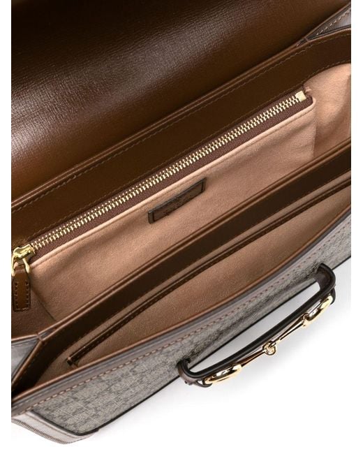 Gucci Gray Horsebit 1955 Small Shoulder Bag