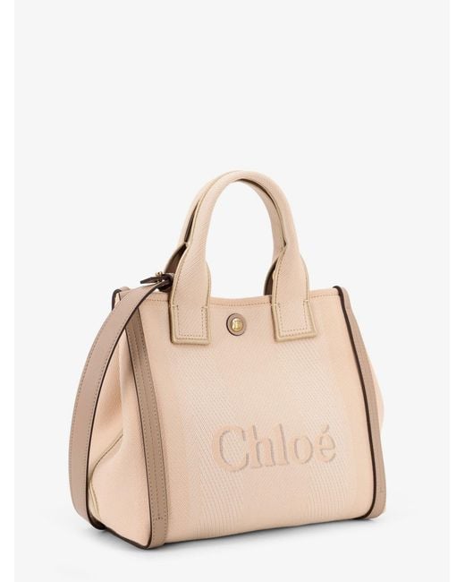 Chloé Natural Carry Canvas Crossbody Bag