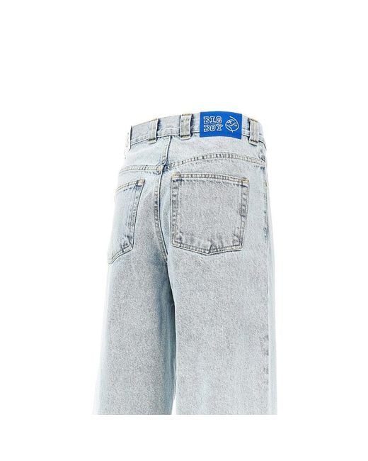POLAR SKATE Blue 'Big Boy' Oversized Denim Pants for men