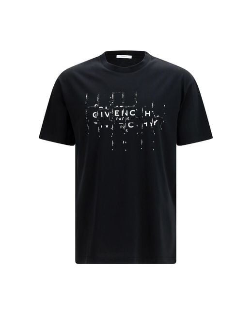 Givenchy Black Photographic Negative Cotton T-Shirt for men